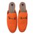 Gucci Scarpa pantofola Arancione Pelle  ref.91612