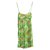 Diane Von Furstenberg Robe en soie Didi Multicolore Vert clair  ref.91693
