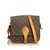 Louis Vuitton Monogram Cartouchiere PM Brown Leather Cloth  ref.91725