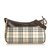 Burberry Plaid Coated Canvas Crossbody Bag Brown Multiple colors Beige Leather Cloth Cloth  ref.91737
