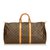 Louis Vuitton Monogram Keepall 55 Brown Leather Cloth  ref.91751