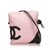 Chanel Línea de bolsa de hombro de Cambon Negro Rosa Cuero  ref.91785