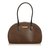 Burberry Leather Handbag Brown Black Dark brown  ref.91807