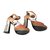Barbara Bui sandals Orange Leather  ref.91908