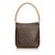 Louis Vuitton Monogram Looping GM Brown Leather Cloth  ref.91942