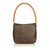 Louis Vuitton Monogram Looping GM Brown Leather Cloth  ref.91944
