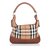 Burberry Nova Check Canvas Hobo Brown Multiple colors Beige Leather Cloth Cloth  ref.91946