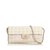 Chanel Nueva tapa de la cadena de viaje Castaño Blanco Beige Crudo Cuero Paño  ref.91955