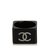 Chanel Anillo CC Negro Blanco Plástico  ref.91966