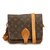 Louis Vuitton Monogram Cartouchiere MM Brown Leather Cloth  ref.91969