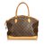 Louis Vuitton Monogram Lockit Horizontal Marrone Pelle Tela  ref.91988