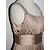 Autre Marque Almost Famous Seidenkleid Rosa Nude mit Strass Trägern Pink Fleisch - Ansicht 4