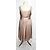 Autre Marque Almost Famous Seidenkleid Rosa Nude mit Strass Trägern Pink Fleisch - Ansicht 5