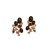 Autre Marque Earrings Zoe Coste Black White Bronze Metal  ref.92048