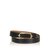 Hermès Cinturón de cuero Negro Dorado Metal  ref.92149
