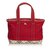 Burberry Borsa a tracolla in tela Rosso Multicolore Panno  ref.92152