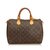Louis Vuitton Monogram Speedy 30 Brown Leather Cloth  ref.92200