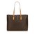 Louis Vuitton Monogram Luco Tote Brown Leather Cloth  ref.92229