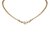 Dior Rhinestone Logo Chain Necklace Golden Metal  ref.92230