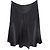 Saia skater de seda preta Temperley London Preto - vista 3