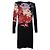 Jonathan Saunders Schwarzes Kleid mit Blumenmuster Mehrfarben - vue 2