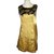 Theory Silk dress Golden  ref.92319