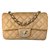 Timeless Chanel Mini Flap with Silver Chain Beige Leather  ref.92353
