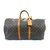 Louis Vuitton KEEPALL 55 MONOGRAM Brown Leather  ref.92367