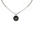 Chanel CC Rhinestone Studded Pendant Necklace Black Silvery Metal Plastic  ref.92393