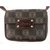 Loewe Handbags Dark brown Leather Cloth  ref.92477