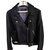 Les Petites Biker leather jacket Black  ref.92508