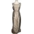 Vera Wang Goldenes Kleid "Maids" Linie Acetat  ref.92520