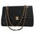 Chanel Handbags Black Leather  ref.92538