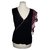 Escada Top with silk sleeve Black Multiple colors Viscose  ref.92616