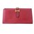 Hermès Béarn Red Leather  ref.92640