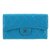Chanel Billetera de cuero matelasse Azul Charol  ref.92676