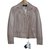 Gucci beige monogrammed leather jacket  ref.92751
