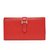 Hermès BEARN 3 FLAPS RED Rot Leder  ref.92895