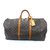 Louis Vuitton KEEPALL 60 MONOGRAM Brown Leather  ref.92914