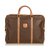 Céline Macadam Briefcase Brown Leather Plastic  ref.92944