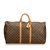 Louis Vuitton Monogramm Keepall 60 Braun Leder Leinwand  ref.92965