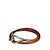 Hermès Bracciale doppio giro con gancio jumbo Marrone Argento - vista 2