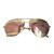 Dior Gafas de sol Rosa Dorado Metal  ref.93052