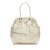 Prada Coated Canvas Shoulder Bag Brown White Beige Cream Leather Cloth Cloth  ref.93149