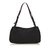 Fendi Zucca Canvas Shoulder Bag Black Leather Cloth Cloth  ref.93177