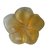 LALIQUE Crystal Ambra "JIMSON ROSE" Art Glass Flower Paperweigh Vetro  ref.93259