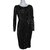 Autre Marque Black velvet and chiffon dress  ref.93299