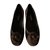 Chanel Zapatillas de ballet Marrón oscuro Suecia  ref.93333