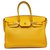 Hermès Birkin 35 Amarelo Couro  ref.93395