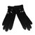 Hermès Gloves Black Silvery  ref.93397